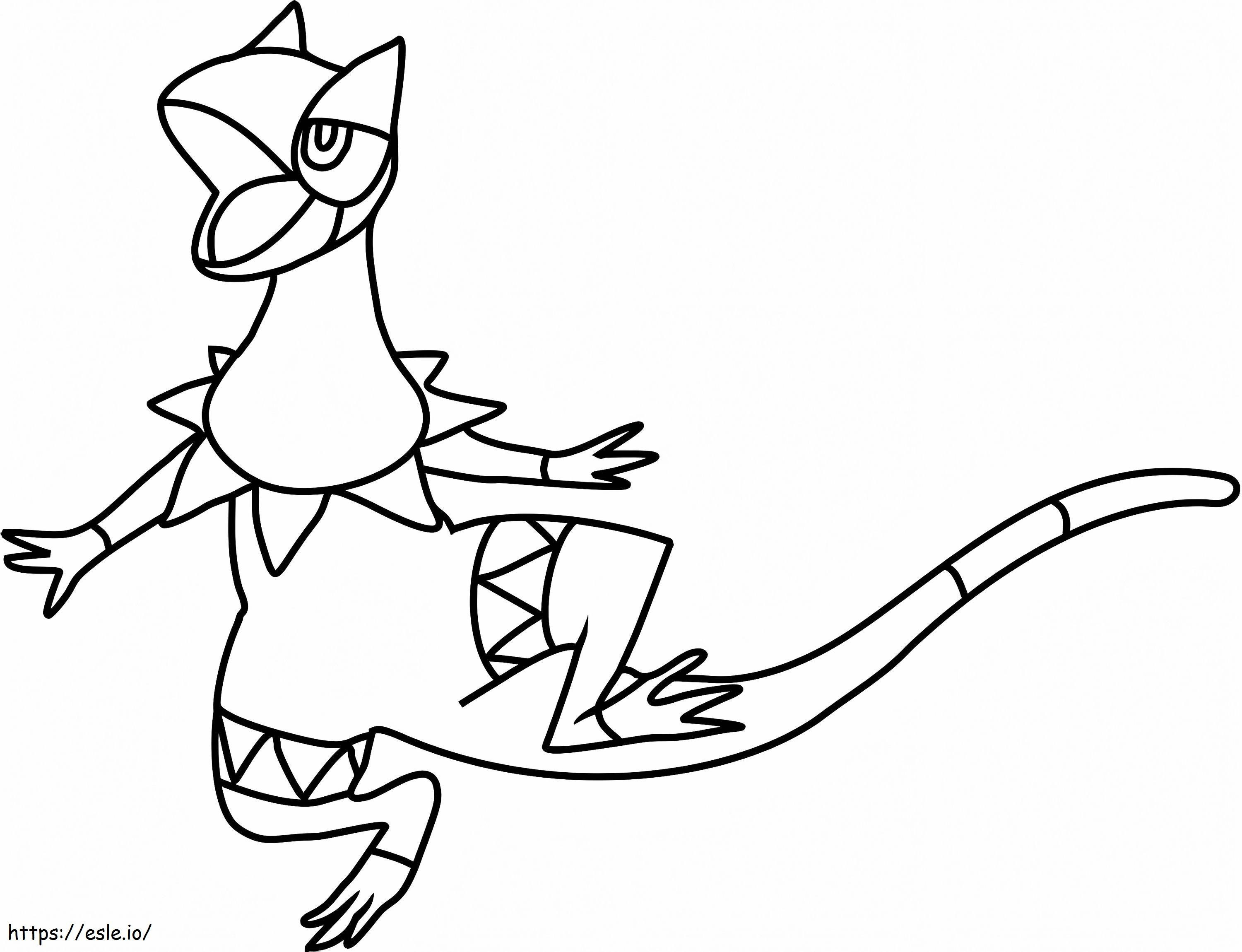 Coloriage Pokémon Héliolisk Gen 6 à imprimer dessin