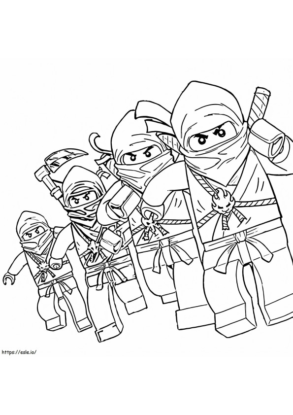 Ninja 4 coloring page