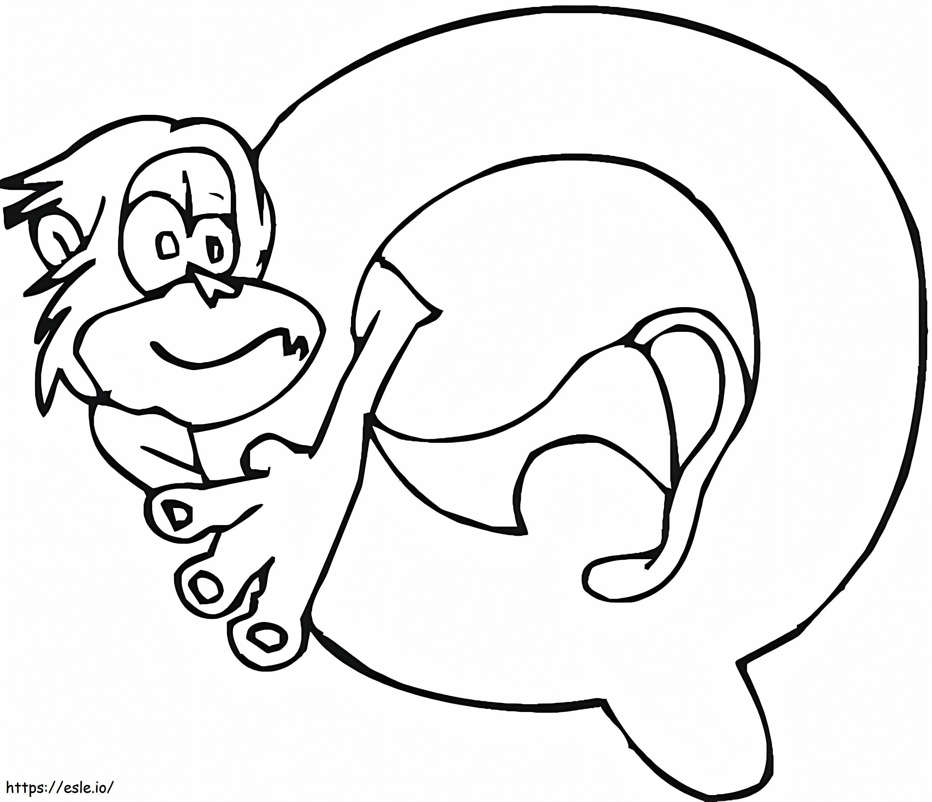 Letter Q 7 coloring page