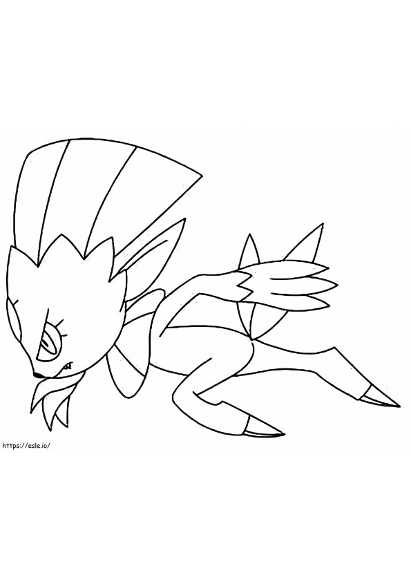 Weavile 4 coloring page