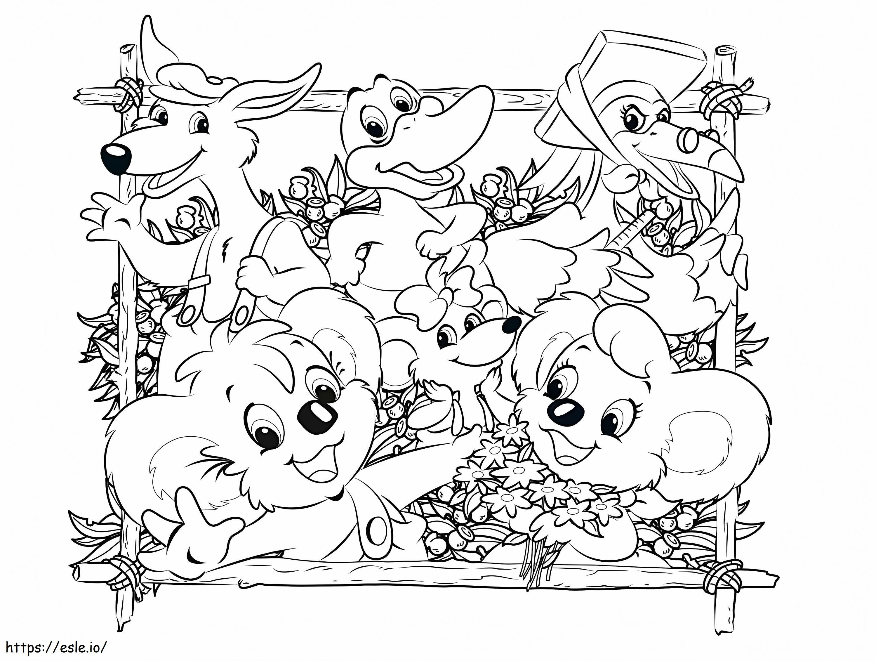 Blinky Bill Characters 4 coloring page