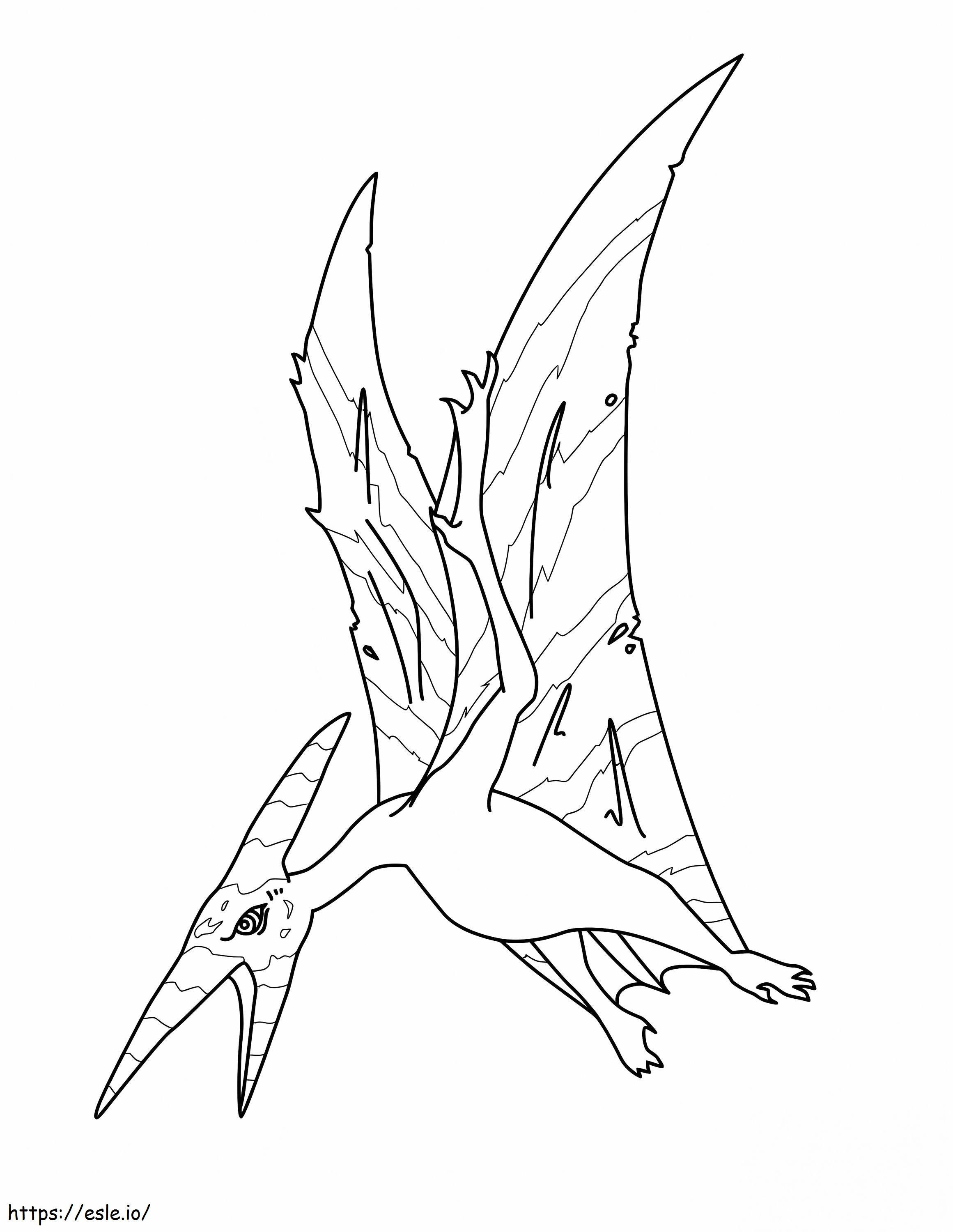Coloriage Ptérodactyle 6 à imprimer dessin