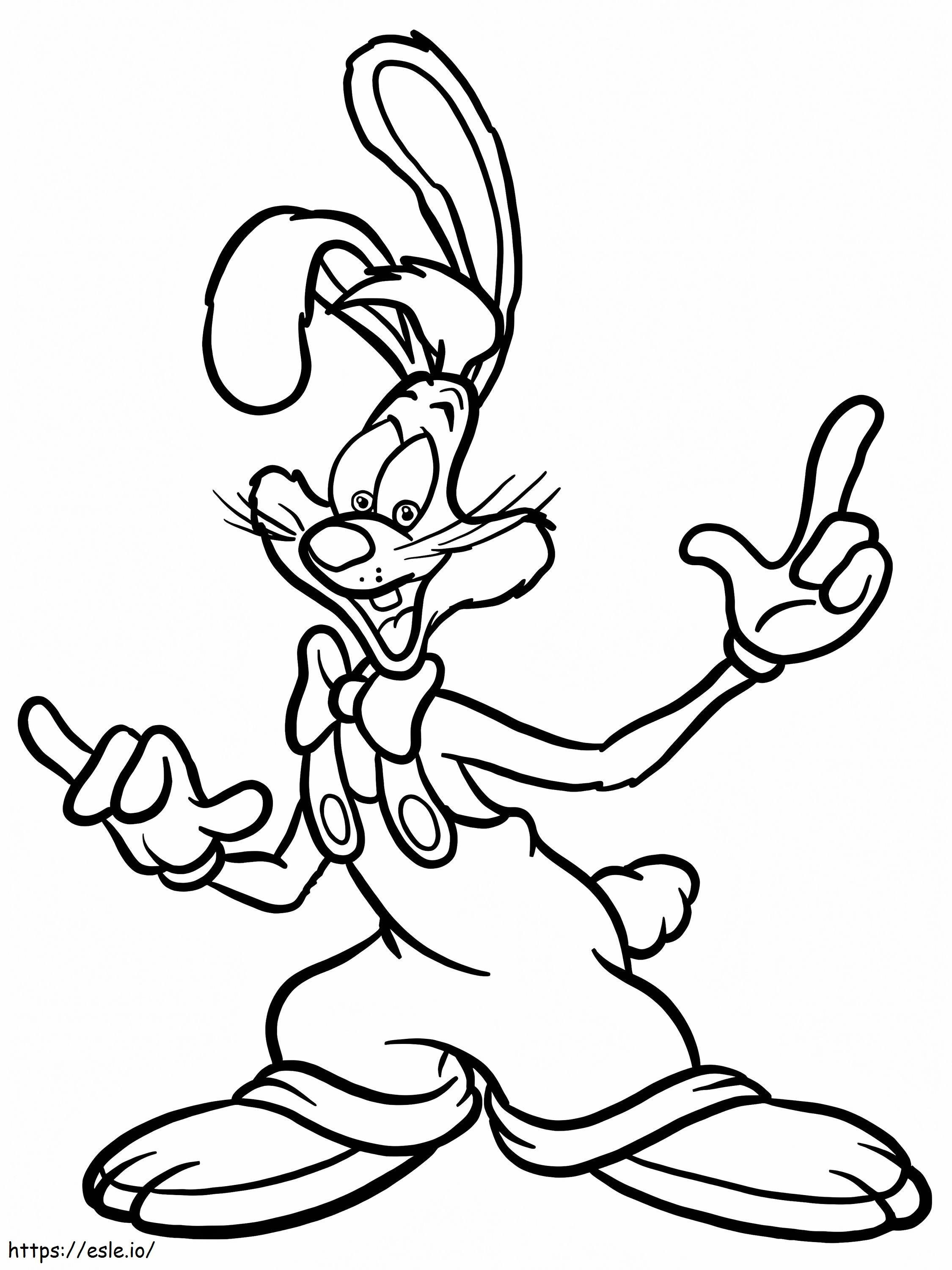 Print Roger Rabbit coloring page