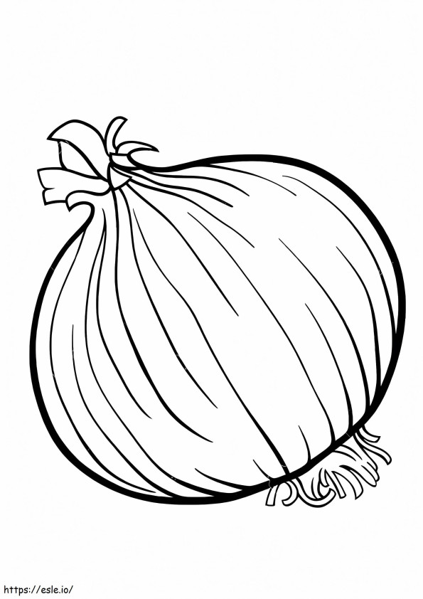Basic Onion coloring page