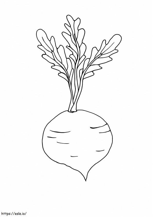 Beetroot 3 coloring page