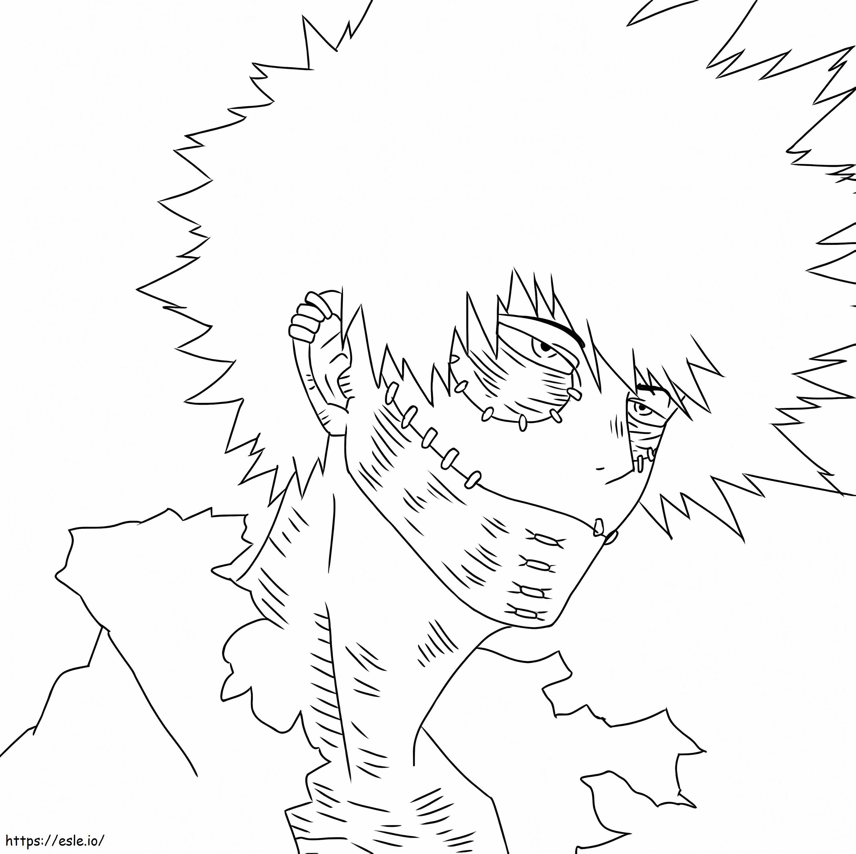 Dabi Is Cool Coloring Page