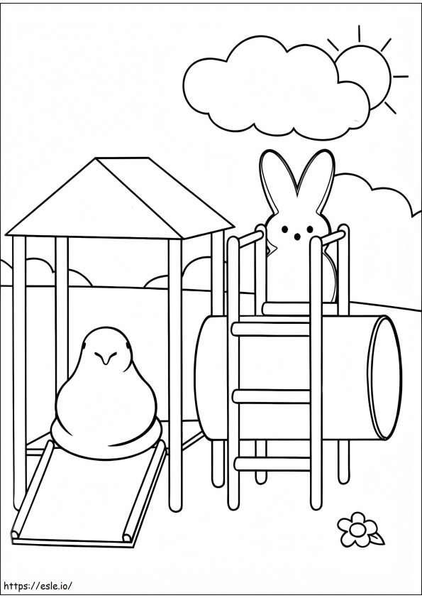 Marshmallow Peeps 2 coloring page