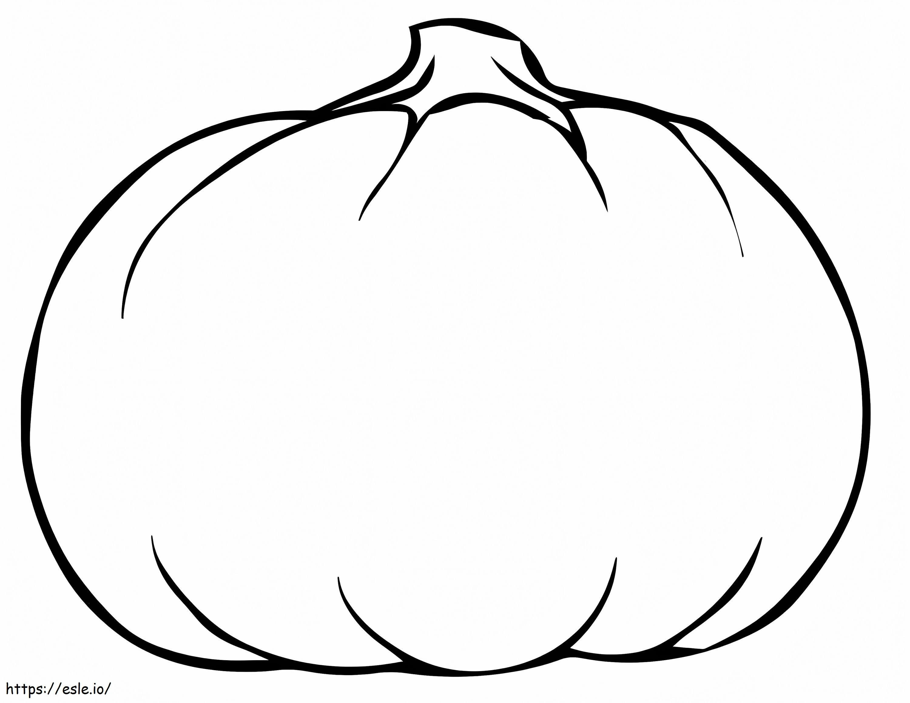 Single Pumpkin coloring page