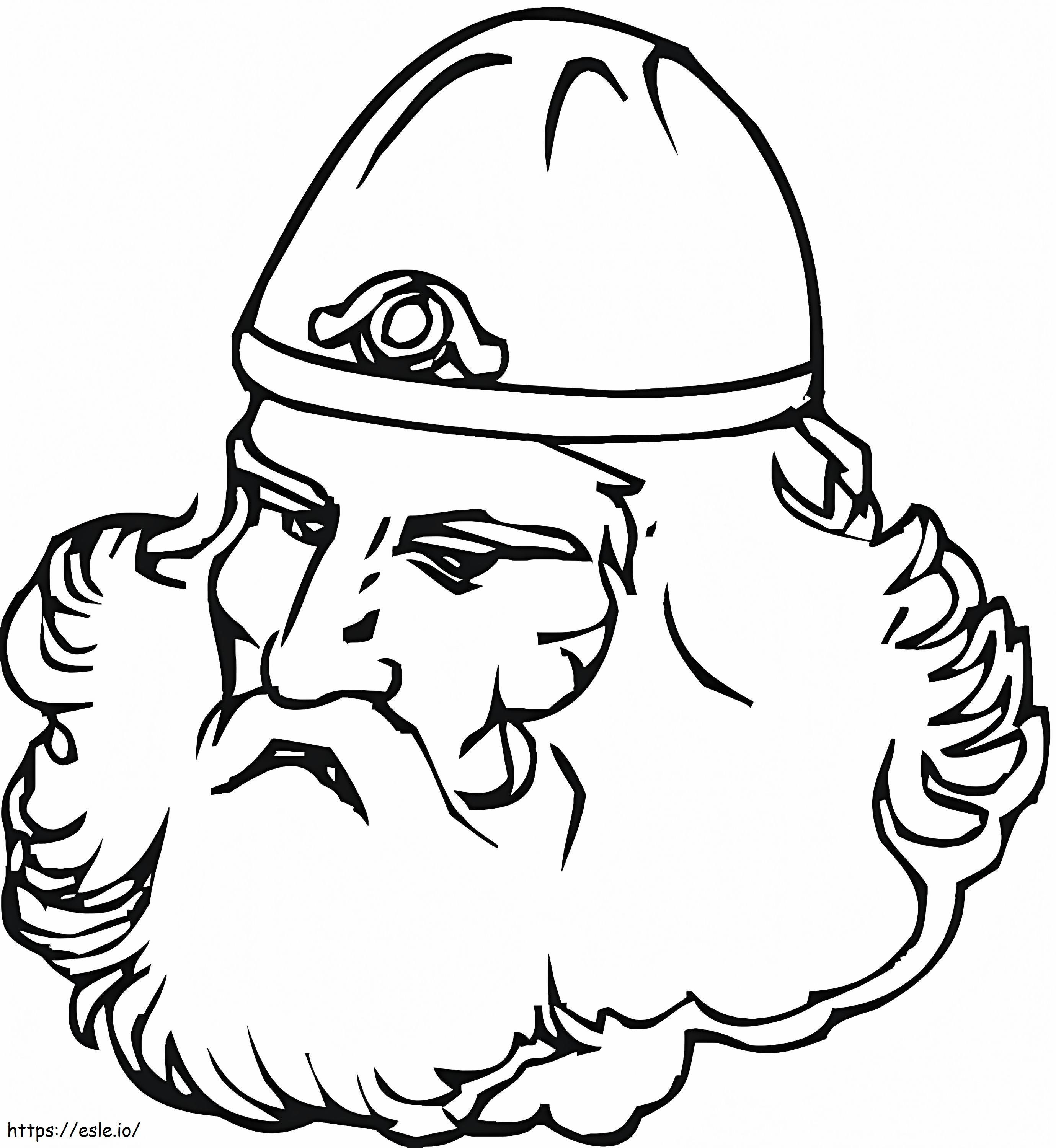 Viking met grote baard kleurplaat kleurplaat