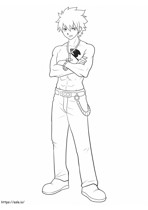 Grey Fullbuster Fairy Tail 758X1024 coloring page