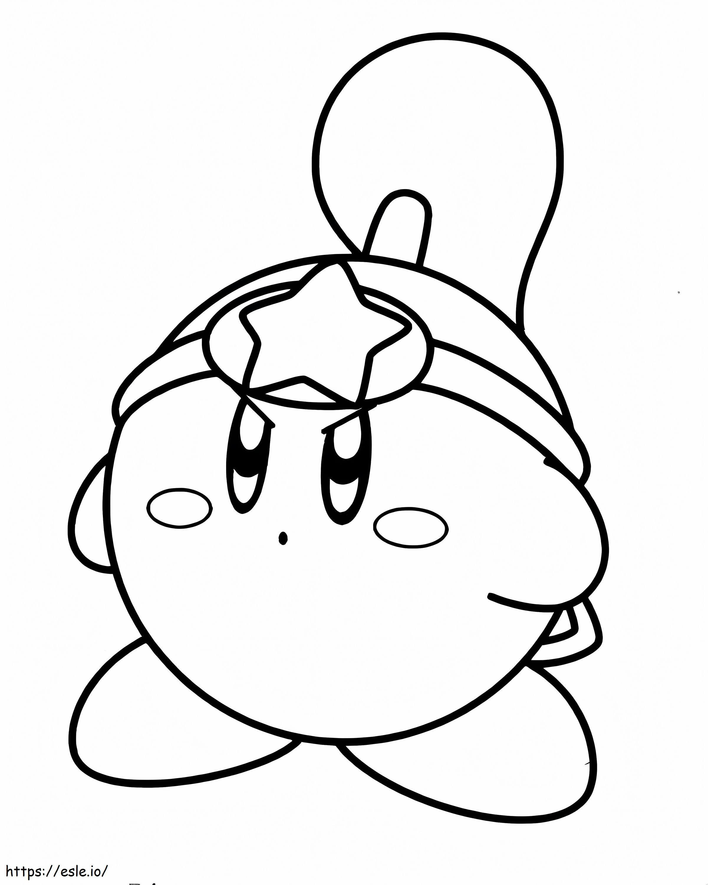 Increible Kirby coloring page