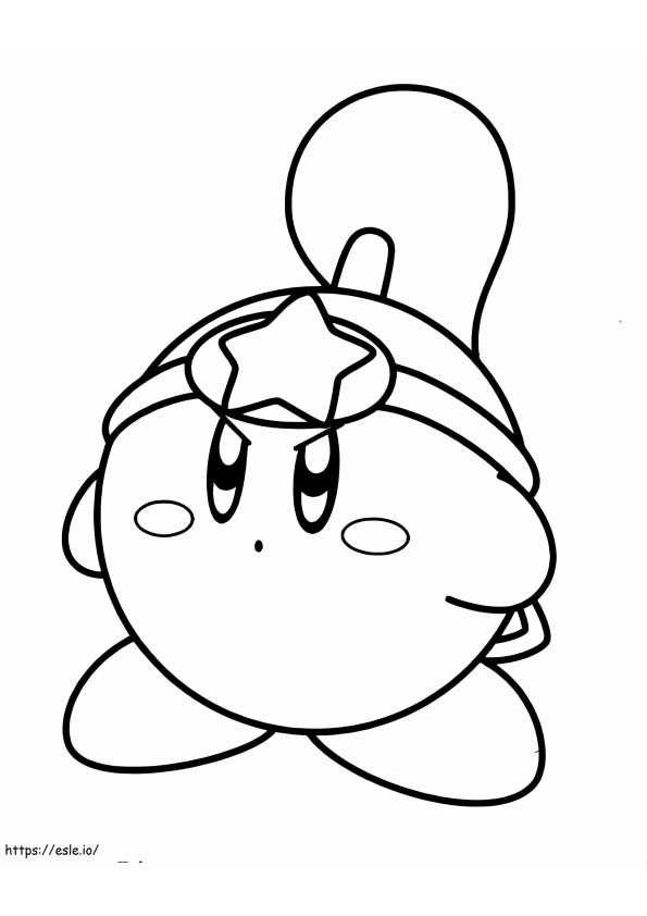 Increible Kirby coloring page