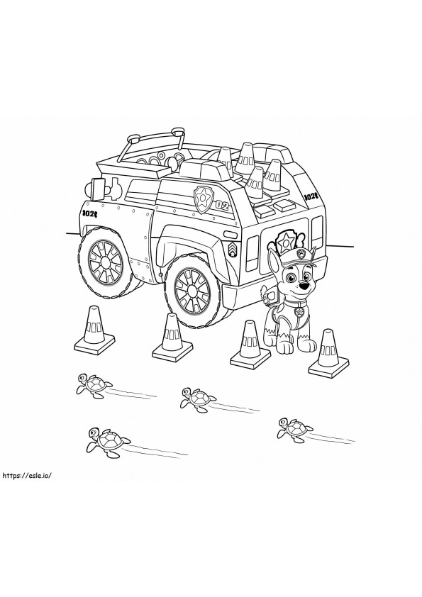 Chase Paw Patrol 37 coloring page