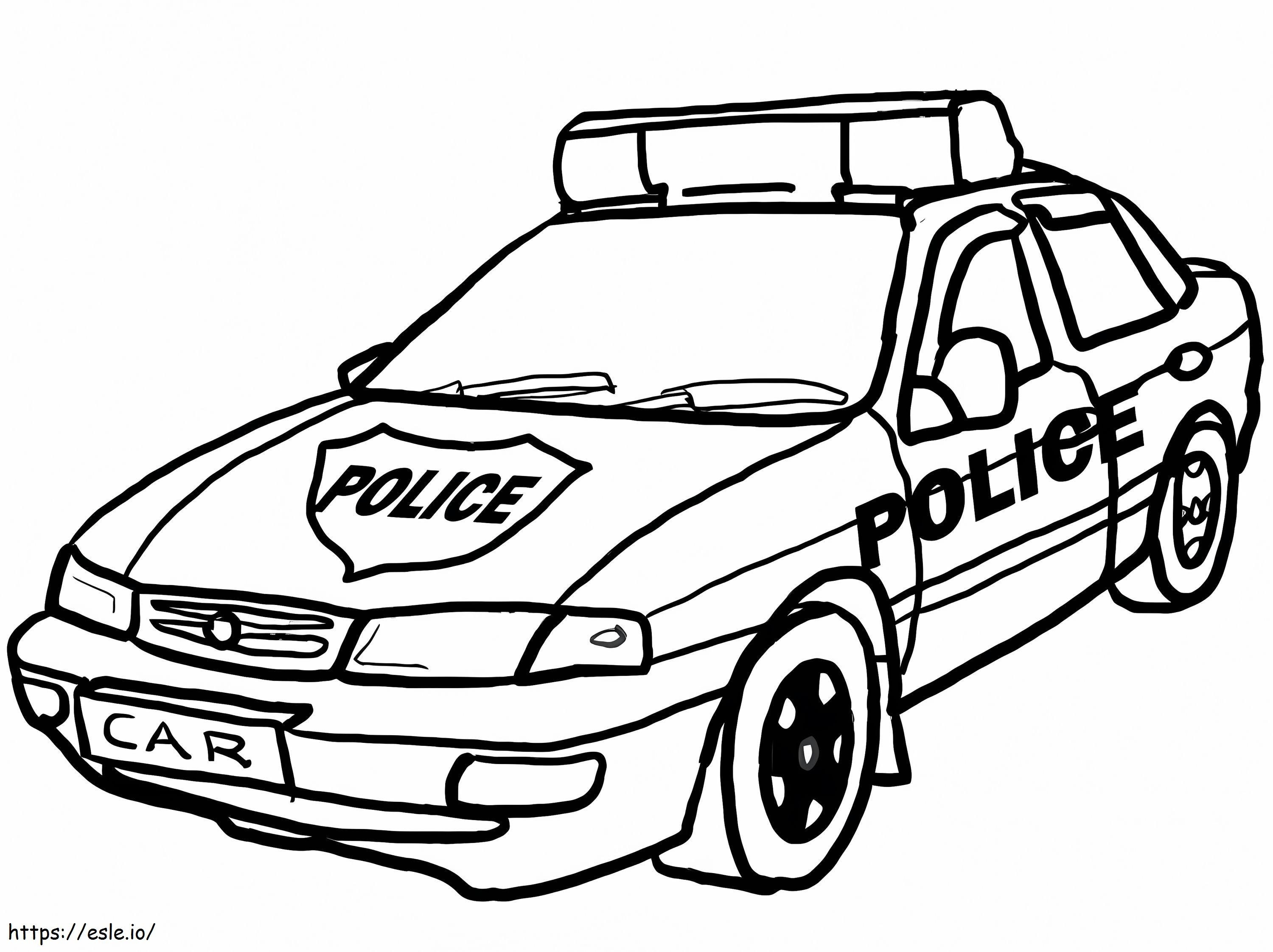 Politieauto 4 kleurplaat kleurplaat