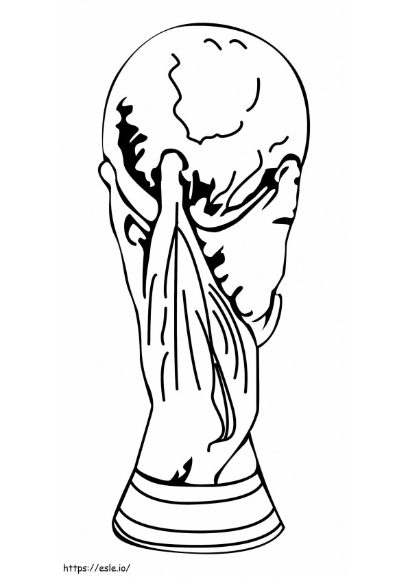 Fifa Trophy coloring page