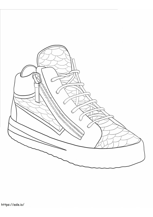 Awesome Shoes coloring page