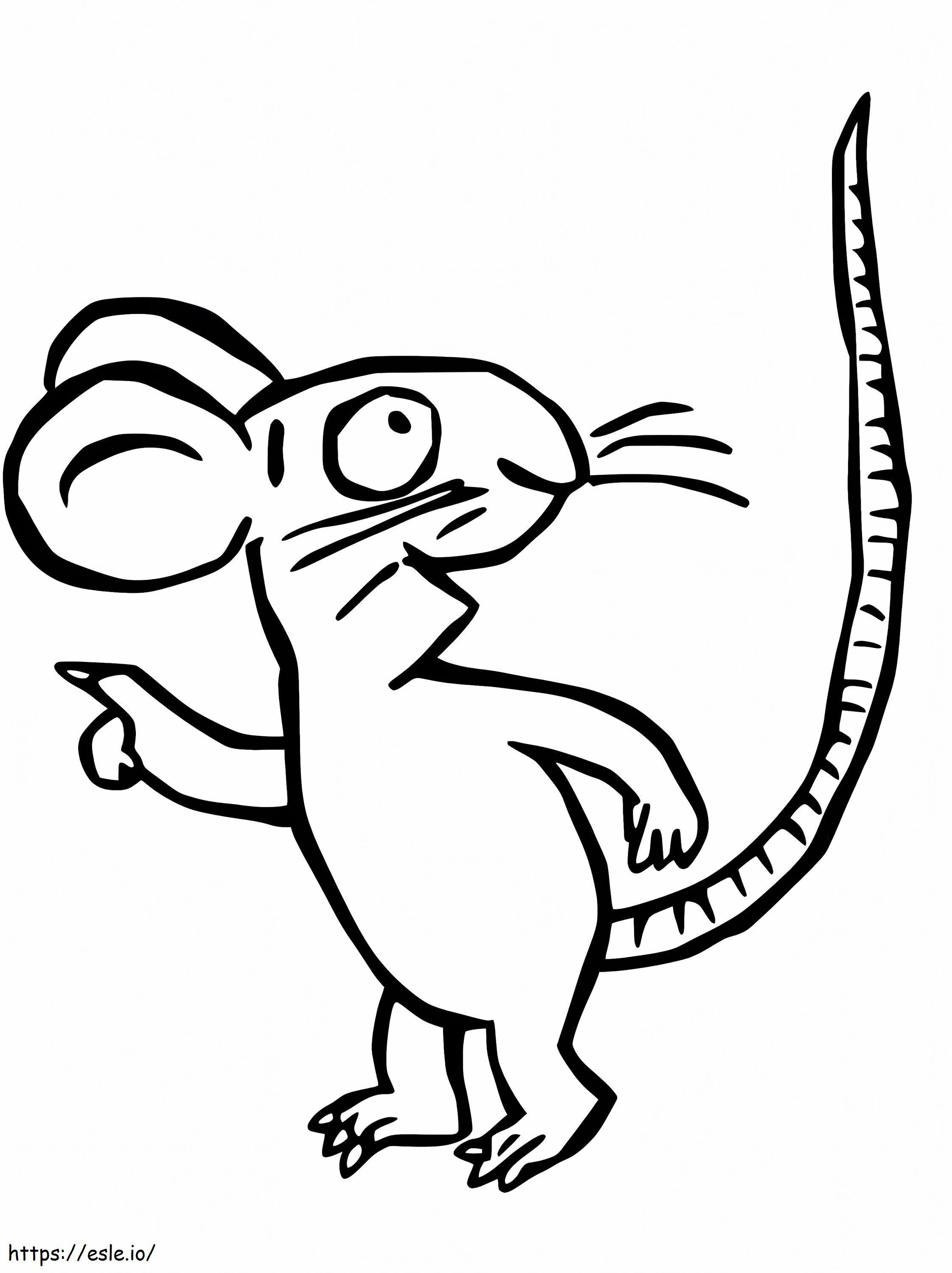 Mysz Z Gruffalo kolorowanka
