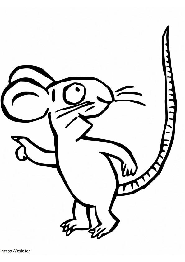 Rato do Grúfalo para colorir
