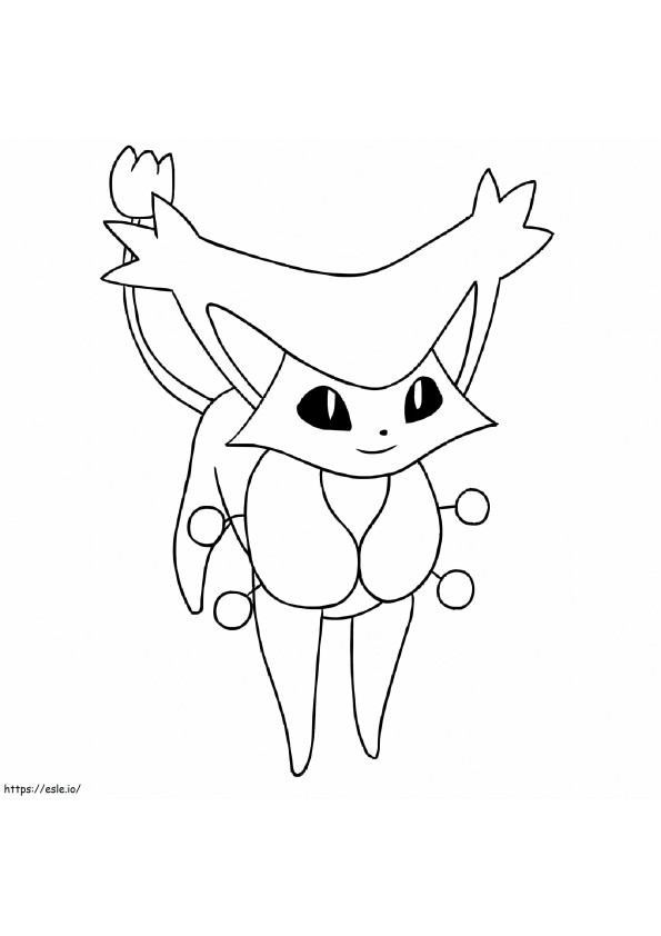 Coloriage Delcatty et Pokémon à imprimer dessin