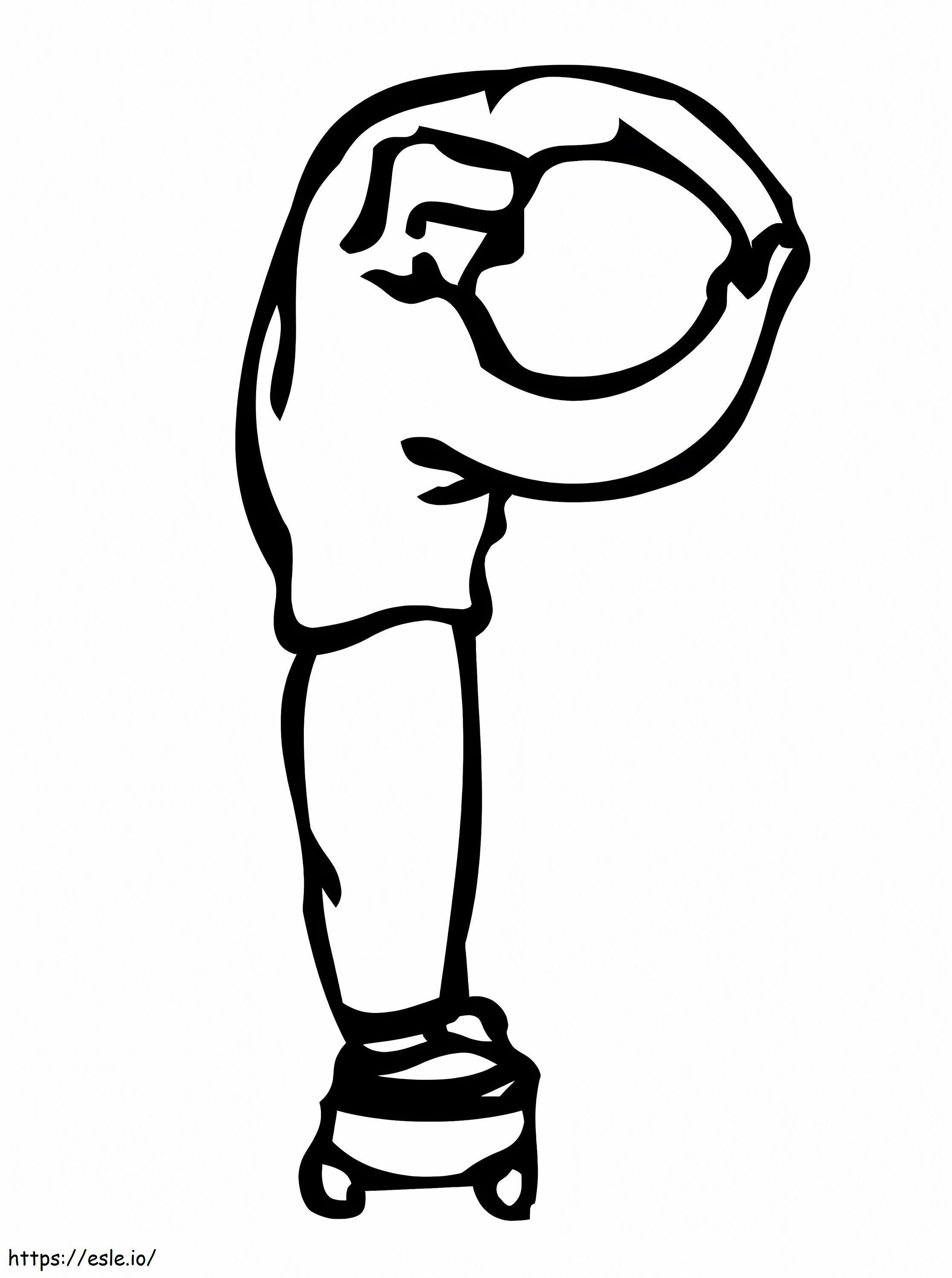 Letter P 2 coloring page