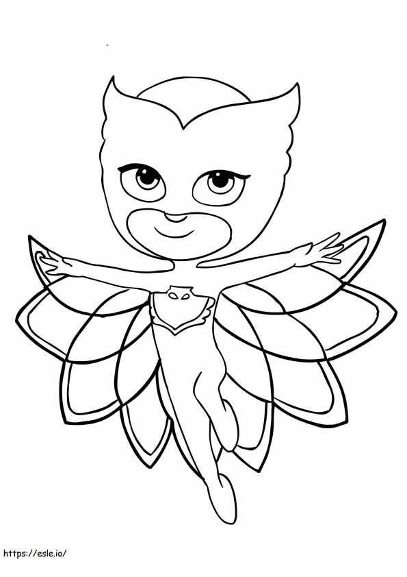 Coloriage Owlette de PJ Masks à imprimer dessin