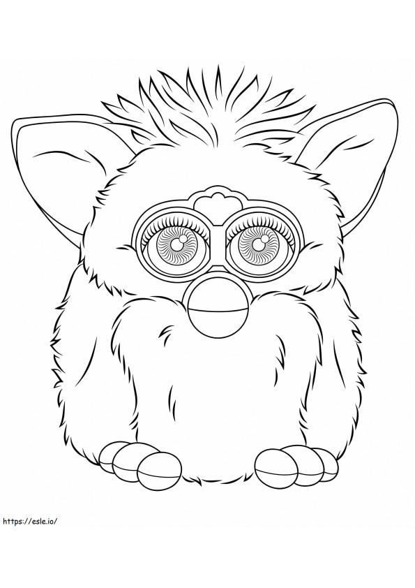 Furby Boom coloring page
