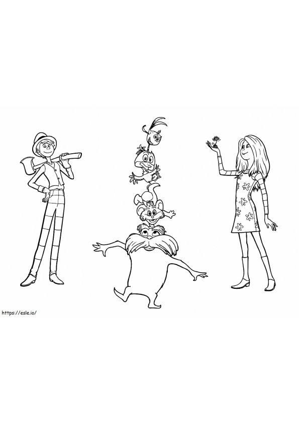 Characters The Lorax coloring page