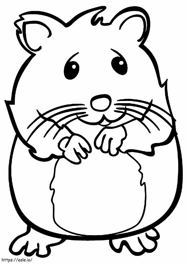 1526563198 The Nervous Hamster A4 coloring page