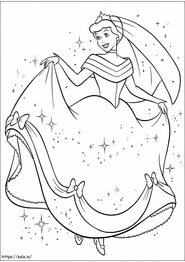 Great Cinderella coloring page