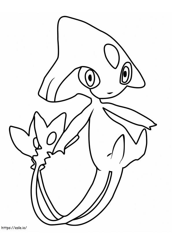 Coloriage Pokémon Azelf à imprimer dessin
