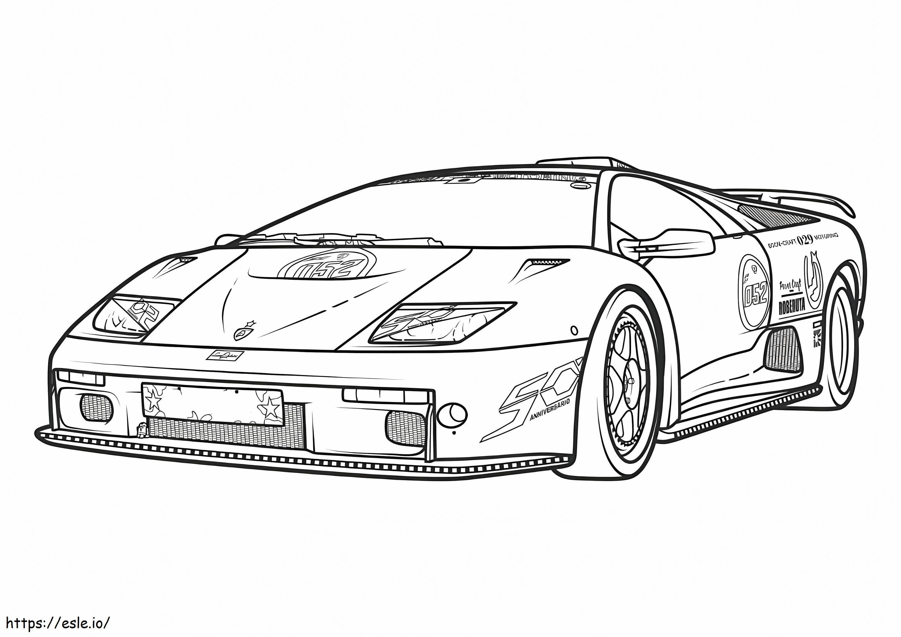 Lamborghini 17 coloring page
