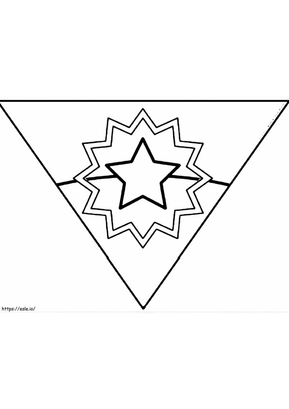 Juneteenth Flag coloring page