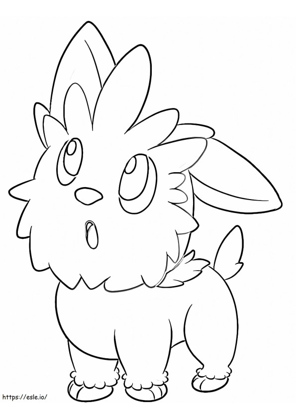Lillipup Pokemon coloring page