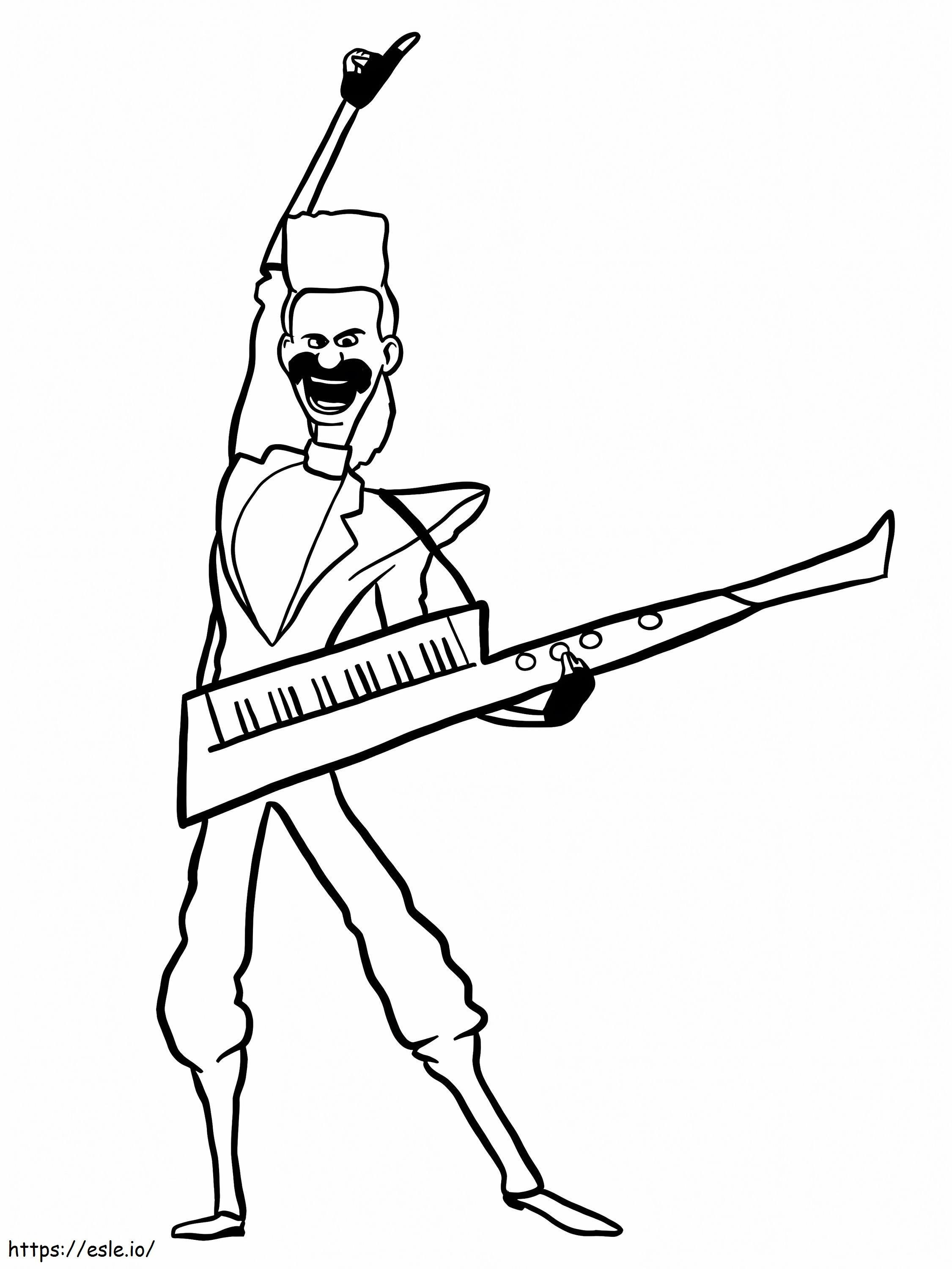 Balthazar Bratt From Despicable Me 3 coloring page
