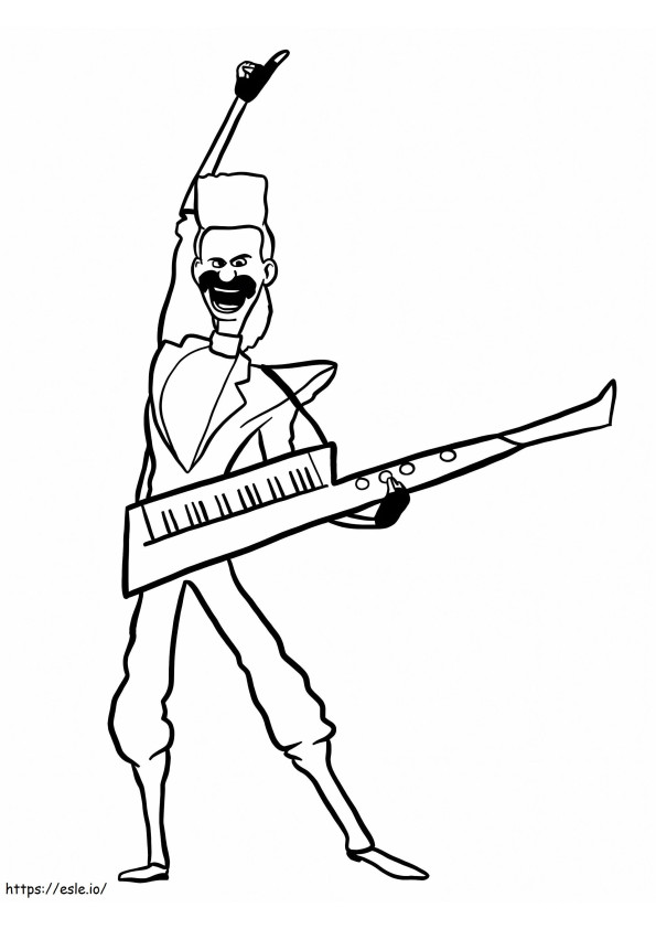 Balthazar Bratt From Despicable Me 3 coloring page