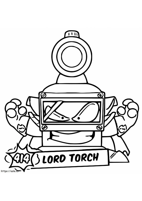 Lord Torch Superzings coloring page