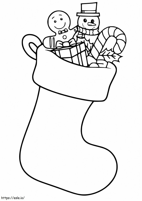 Christmas Stocking 16 coloring page