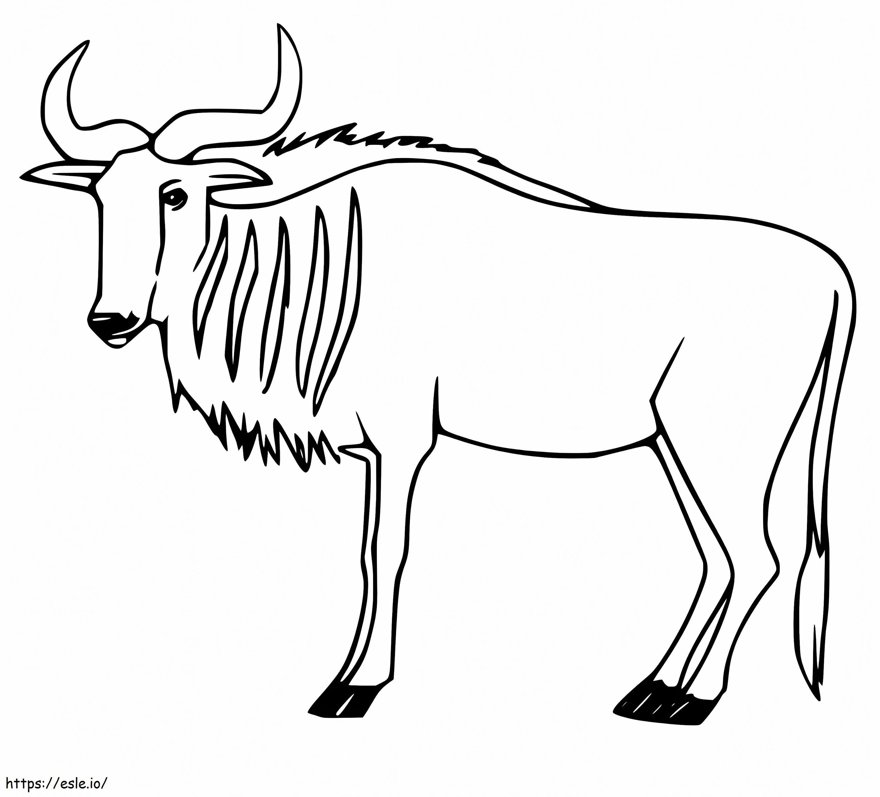 Normal Wildebeest coloring page