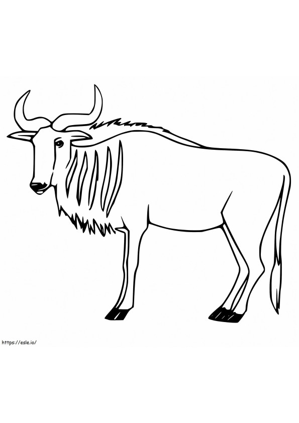 Normaali Wildebeest värityskuva
