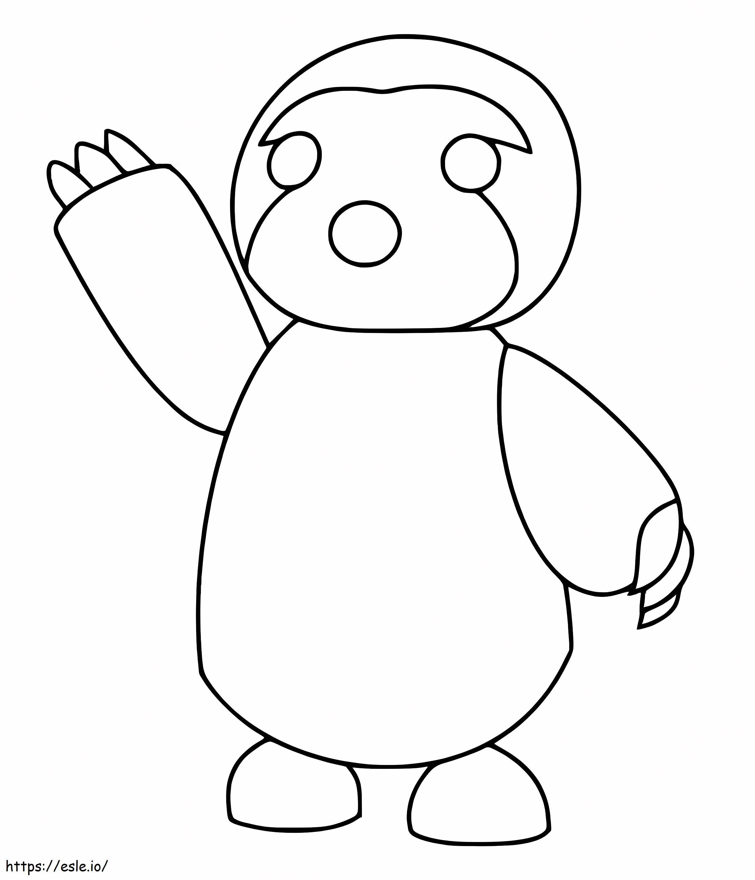 Roblox Penguin coloring page