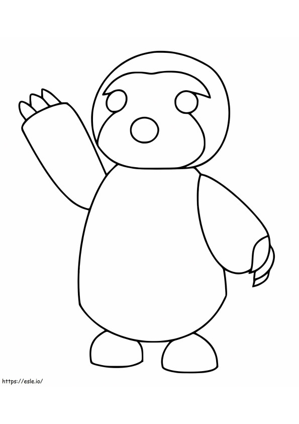 Roblox Penguin coloring page