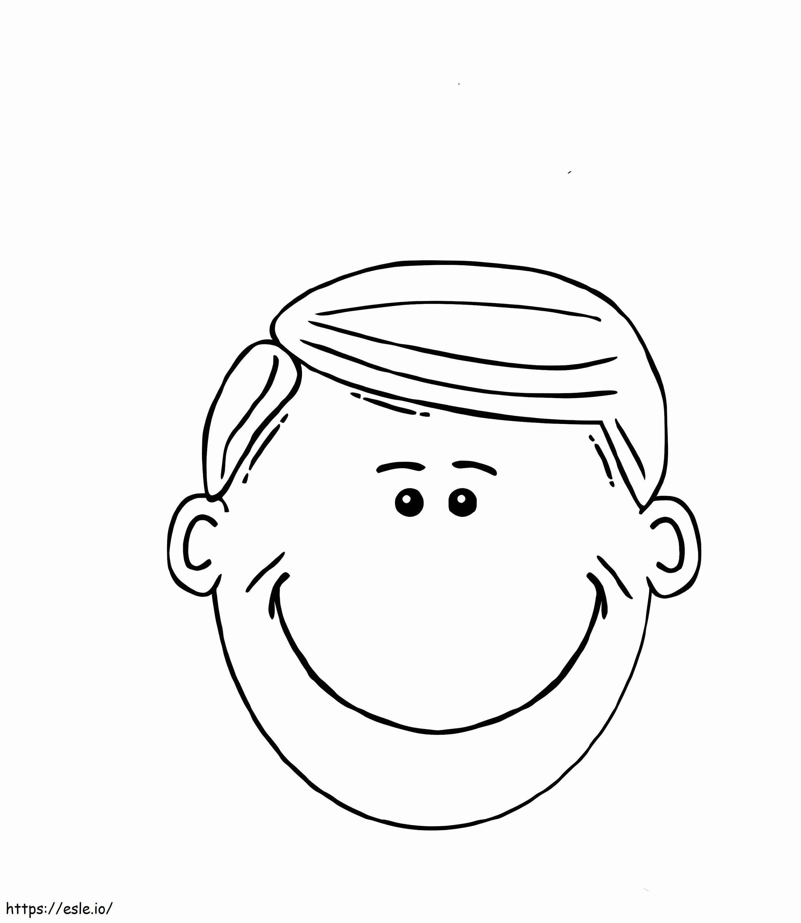 Face Father coloring page