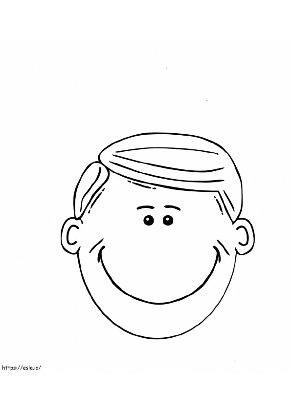 Face Father coloring page