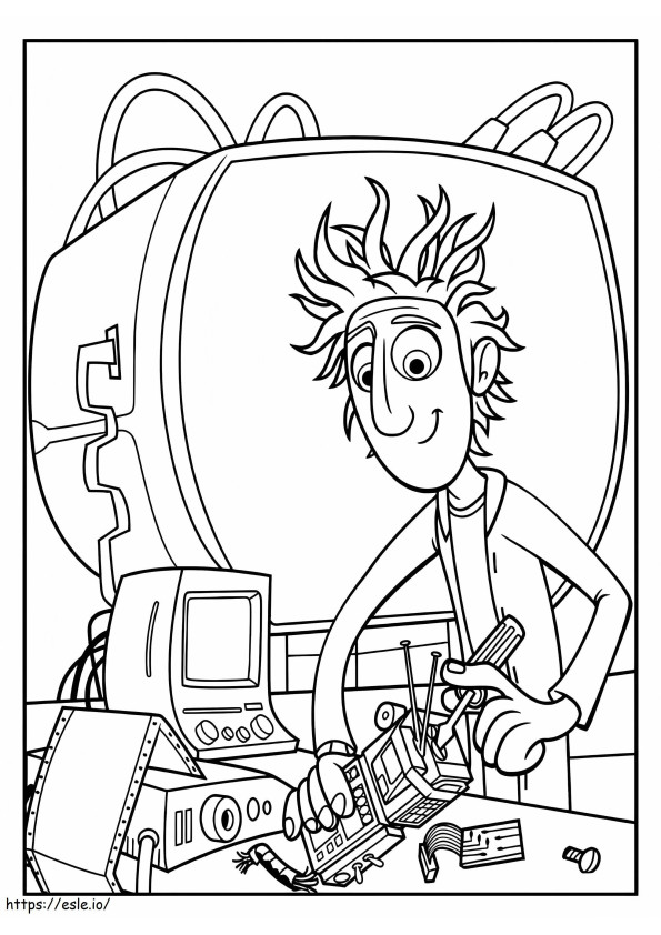 Cloudy With A Chance Of Meatballs 7 coloring page
