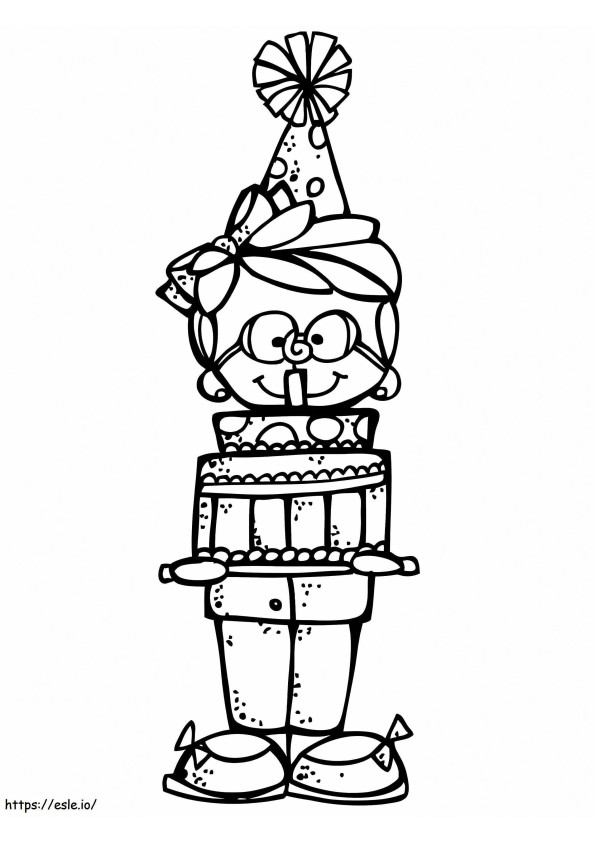 Birthday Boy Melonheadz coloring page