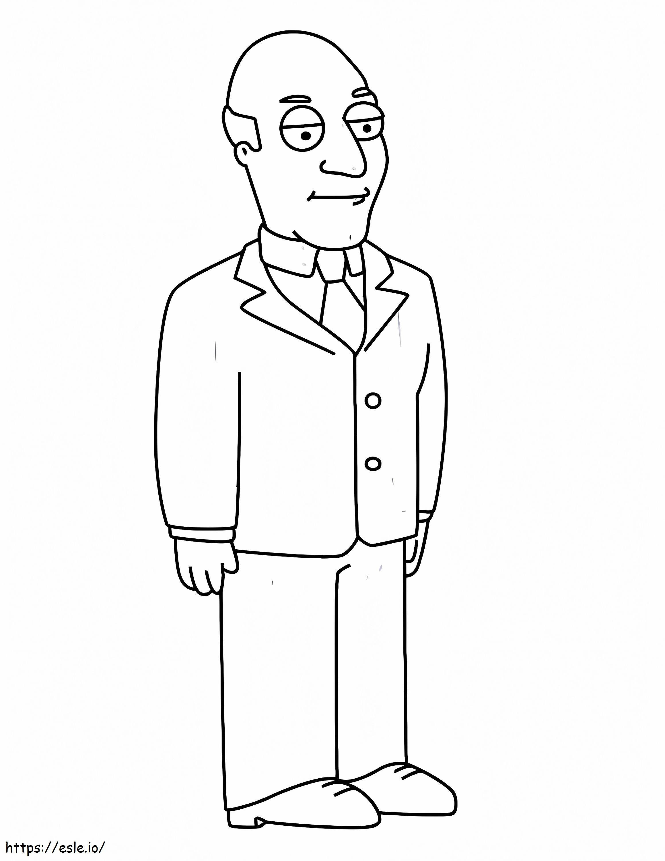 Avery Bullock From American Dad coloring page
