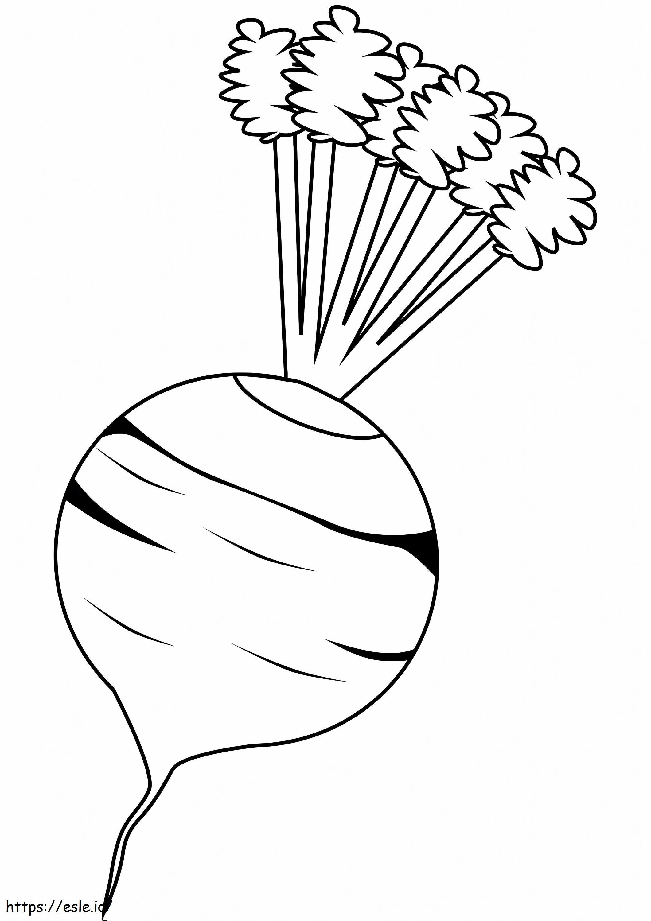 Free Beetroot coloring page