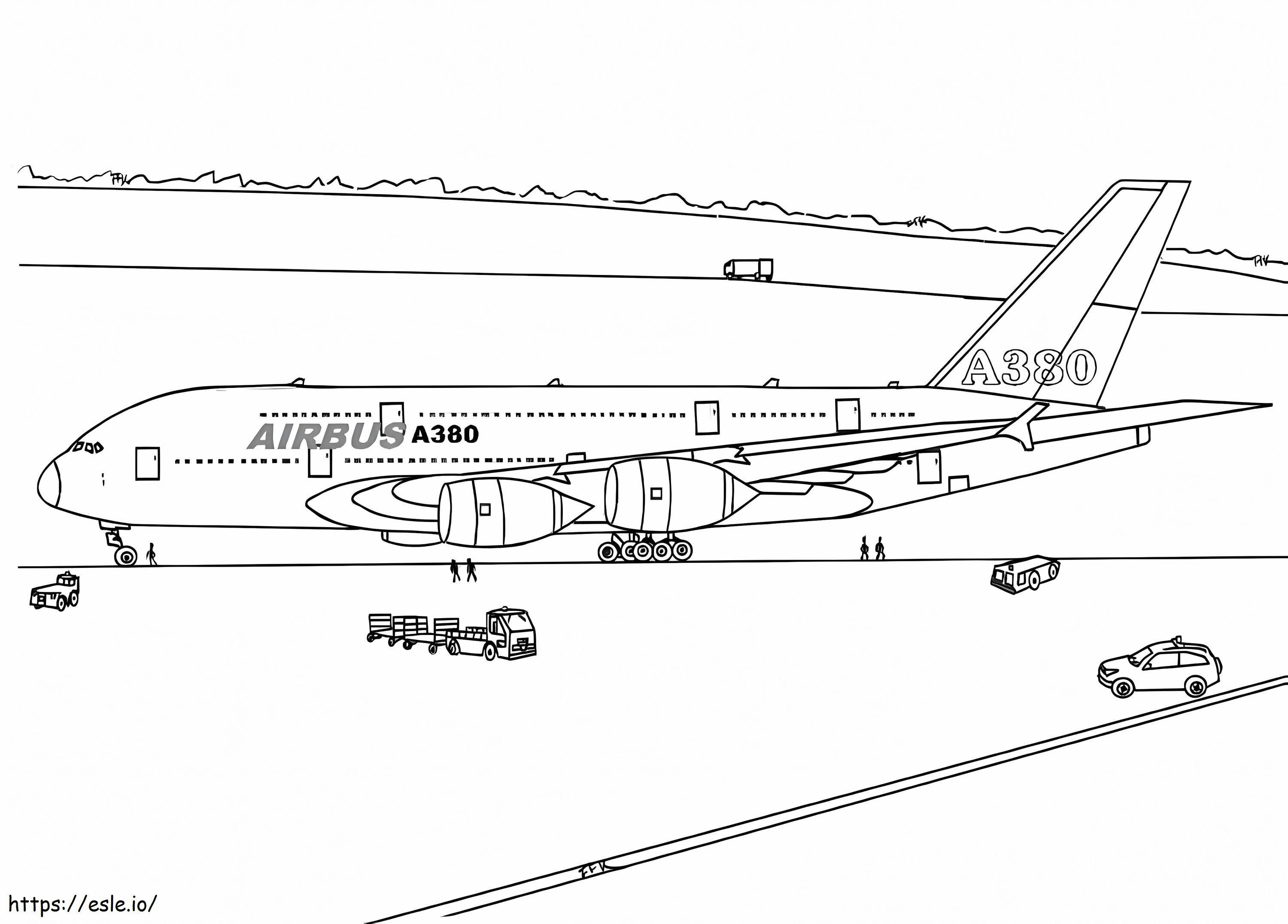 Cool Airplane coloring page