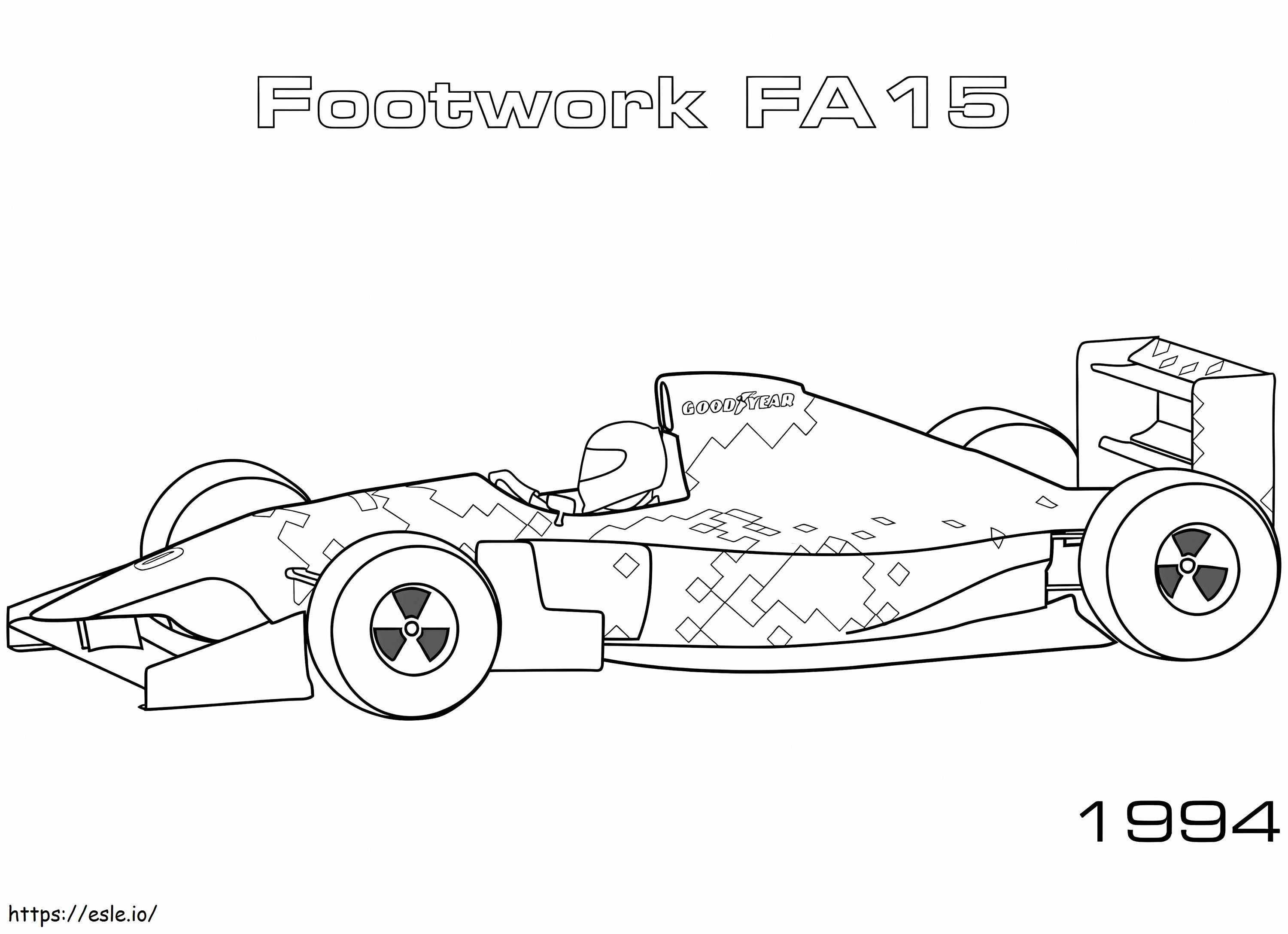 Formula 1 Yarış Arabası 8 boyama