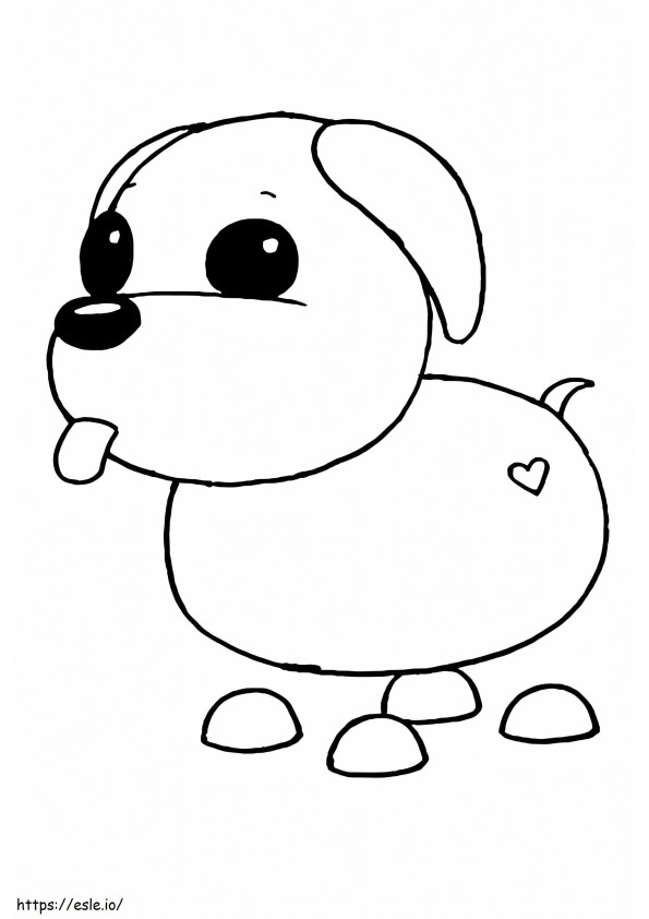 Puppy Adopt Me coloring page